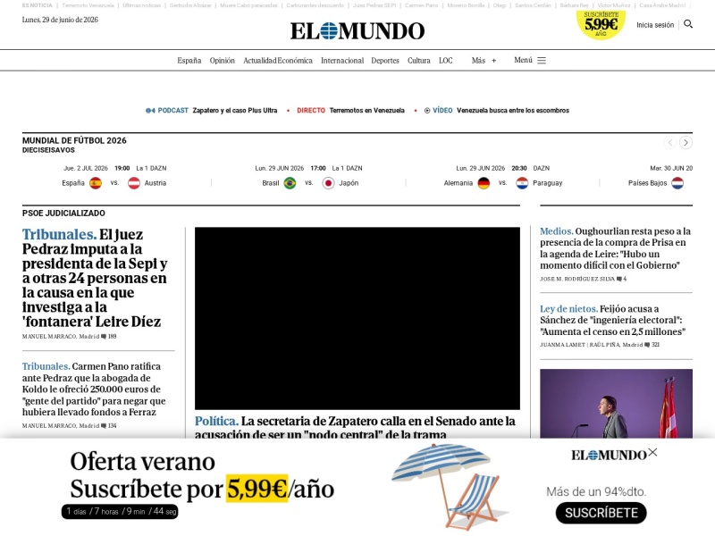 El Mundo - Site officiel