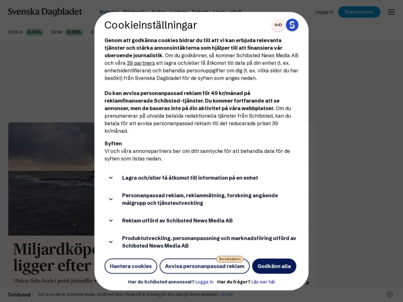 Svenska Dagbladet - Site officiel