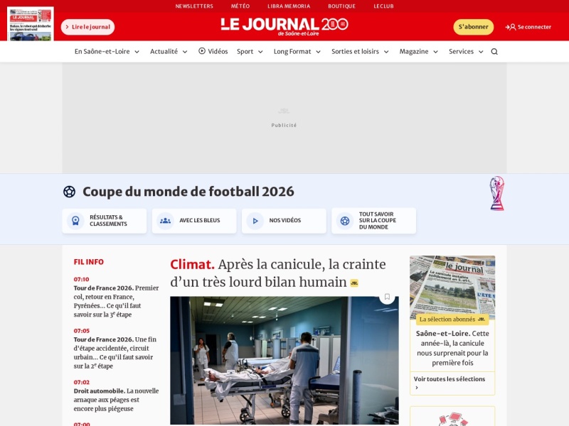 Le Journal de Saône-et-Loire - Site officiel