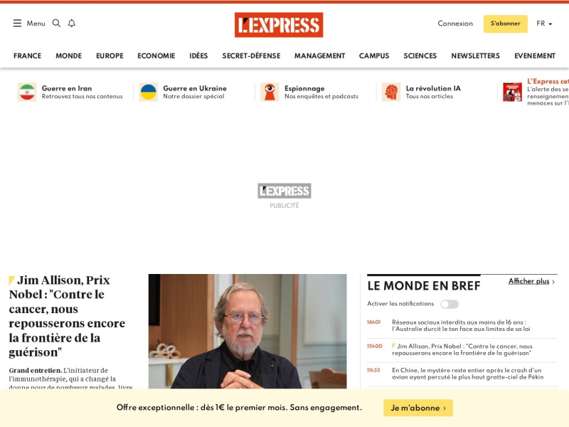 L'Express - Site officiel