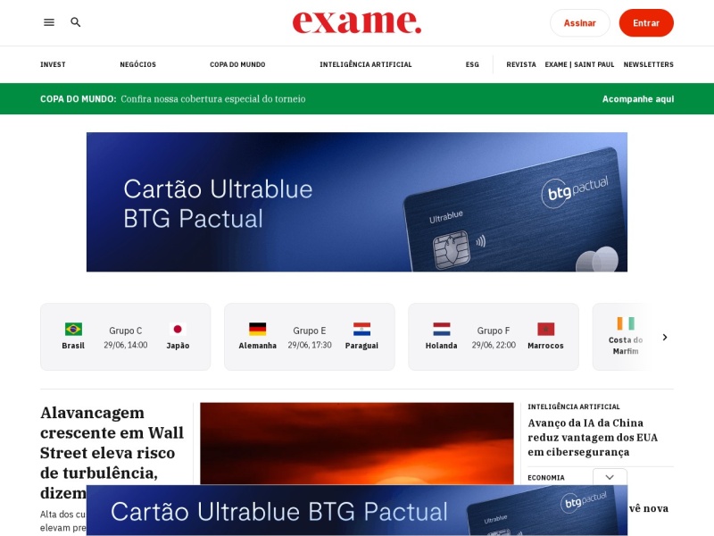 Exame - Site officiel