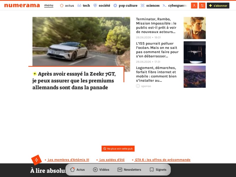 Numerama - Site officiel